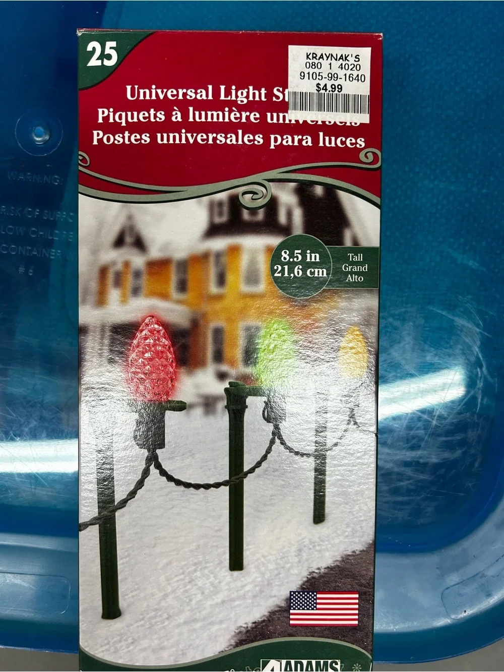 Adams Universal Light Stakes - Green (Set of 25)  15 Boxes